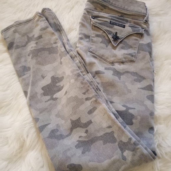 Hudson Collin Flap back pockets Camo Straightleg Skinny Jean sz/30 - Picture 1 of 2